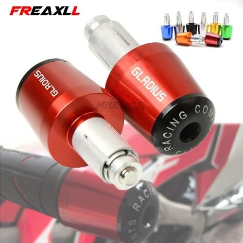 For Suzuki Gladius SFV650 GSR400 GSR600 SV400 SV650 SV1000 Plugs Motorcycle 7/8'' 22mm Handlebar Moto Handle Bar Grips Cap Ends