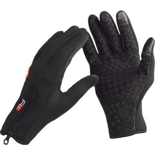 1 Pair Gloves Winter&Autumn Windproof Touch Anti-slip Screen Glove Bikes Motorcycle Waterproof And Warm Gloves For Men Women