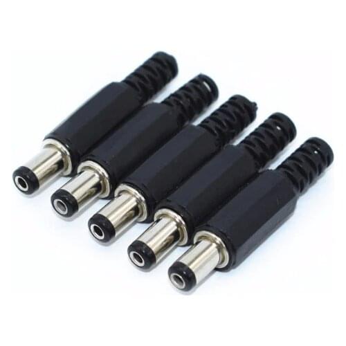 10Pcs DC Plug Male Electrical Socket Outlet DC-022 DC-005 DC-022B DC Outlet 5.5X2.1MM 5.5*2.1