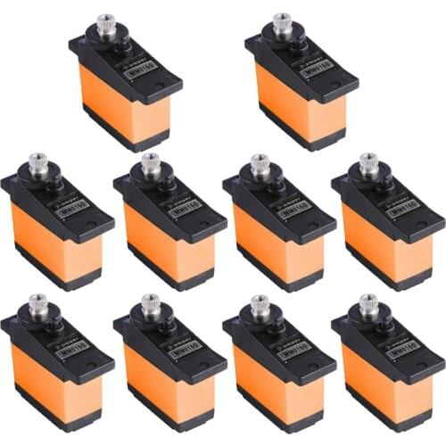 10PCS K-power MM0160 16G 3KG Metal Gear Micro/Mini RC Servo Motor Fixed Wing RC Airplane Helicopter Car Boat Robot Drone Parts