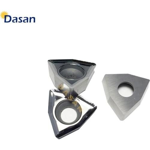 10pcs WCKT030208 WCKT040208 WCKT050308 WCKT06T308 WCKT080412 Carbide Indexa Drill Inserts CNC Lathe Cutter for Aluminum