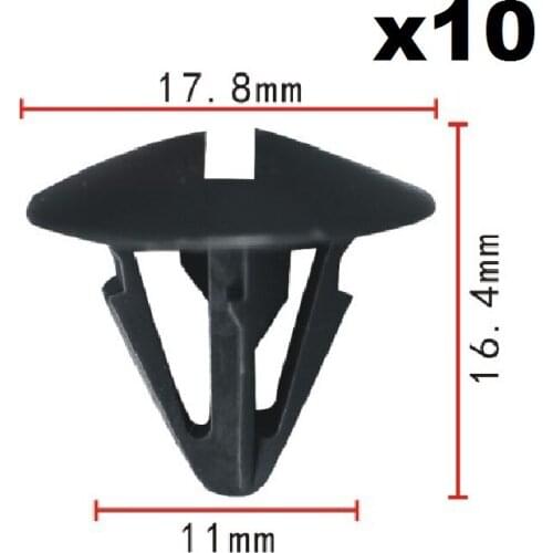 10x For Honda Nylon Retainer Clip / Cowl Top Retaining Clips 91501-TOA-003