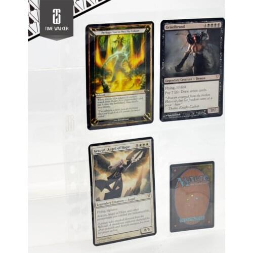 20pcs 4 pockets big size board game cards page commander EDH card holder for Magical collection the card gathering pages