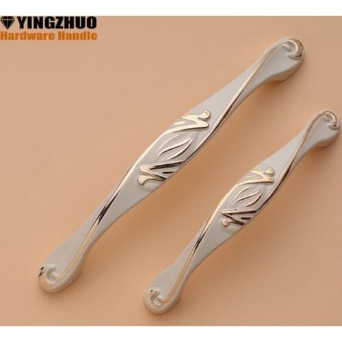 96mm/128mm Cabinet Clothespress Cupboard Drawer Locker Closet Door Handles Alloy Handle Furniture Hardware Pull Knobs Yz-8607