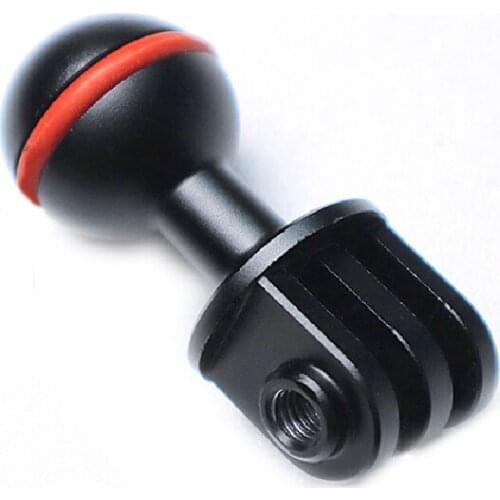 Matel Ball Head Tripod Mount Adapter Light Stand Holder w 3/8 Screw Hole for Gopro Hero 9 8 7 SJCam Sports Camera Ballhead Base