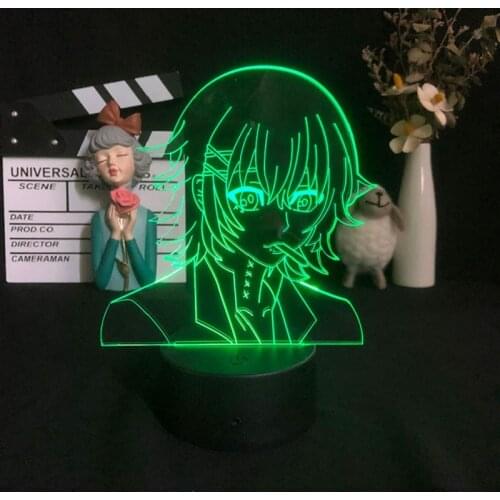 Acrylic 3D USB Desk Lamp Anime LED Night Light Juzo Suzuya REI Figure Nightlight Kids Fans Birthday Gift Tokyo Ghoul APP Control