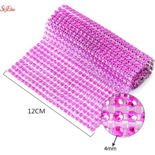 Shining 90cm Bling Diamond mesh Roll Crystal Ribbons tulle event unicorn party birthday DIY Decoration Wedding 5Z HH194