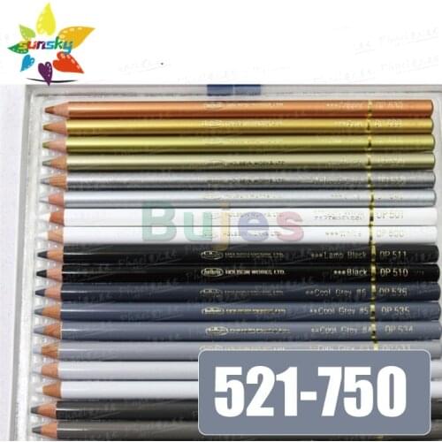 Japan HOLBEIN Artists'colored pencil 521-750 Oily color lead Supplementary Metallic fluorescence color professional art supplies