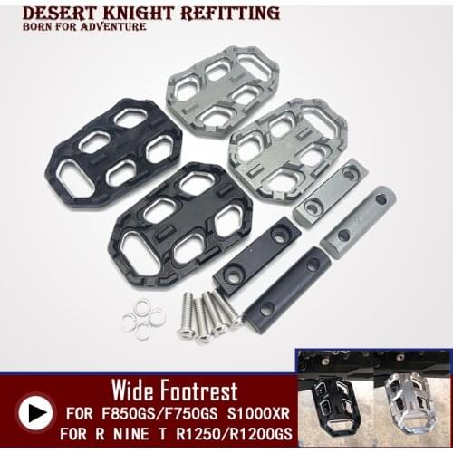 For BMW R1200GS 13-19 R1250GS Adventure F750GS F850GS 2019 S1000XR G310GS CNC Motorcycle Accessories Billet Wide Footrest Pedal
