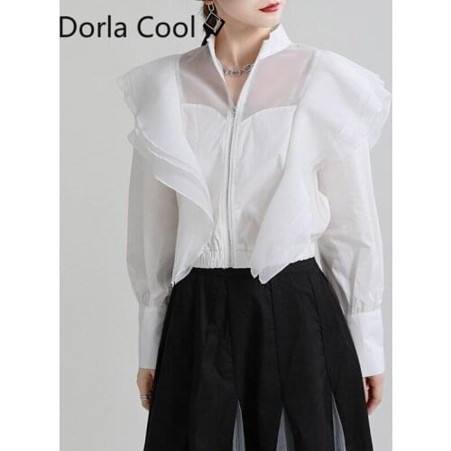 Женские белые куртки DORLA COOL China At AliExpress