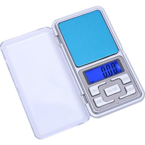0.01~500G Kitchen Scales Stainless Steel LCD Display Electronic Jewelry Phone Weighing Scale Mini Pocket Balance Weigher