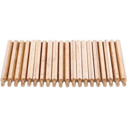 GTBL 20 Pcs M3 3mm Male Female Brass Hex Standoff PCB Spacer Pillar 50mm