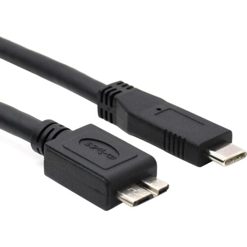 10Ft 3m USB3.1 Type-c USB C male to USB3.0 Micro B Male hardisk HDD SSD cable for Macbook (pro) HDD camera