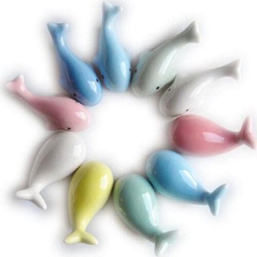 Lucky Whale Ceramic Chopsticks Holder Chopsticks Chinese Style Home Hotel Ceramics Cute Kitchen Tableware