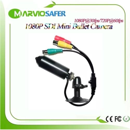 Marviosafer 1080P 2.4MP Mini Bullet SDI Camera Max 60fps SDI Camara Can Output CVBS/TVI/AHD/TVI Signal