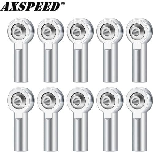 AXSPEED M4 Metal Tie Push Link Rod End Joint Ball Head Holder for 1/10 SCX10 II 90046 RC Truck Buggy Crawler Car Upgrade Parts