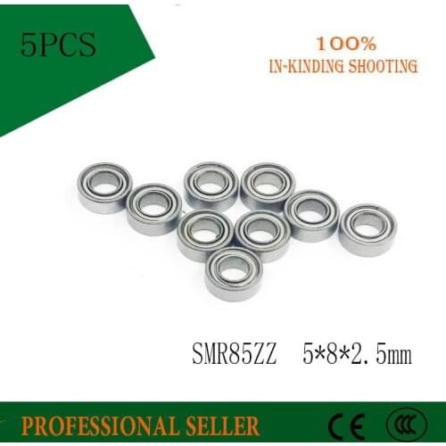 Free shipping 5pcs SMR85ZZ SMR85 ZZ S675ZZ B675ZZ ABEC-3 Stainless steel 440C miniature bearing 5x8x2.5 mm