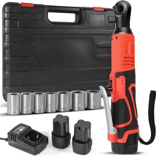16.8V Cordless Electric Wrench Set Small Spaces Ratchet WrenchAngle Drill Screwdriver Removal Screw Nut Car Repair Tools