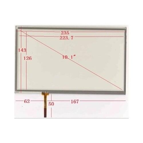 New 10.1 inch touch screen 101016 101030 235*143 16:9 resistive touch screen
