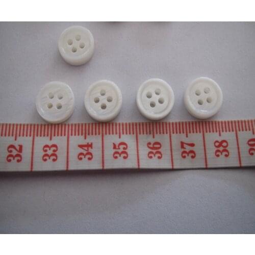 18L 4 holes shell button mother of pearl button 12mm thick 3mm double white high quality for shirt fashion blouse 100pcs