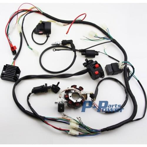 COMPLETE ELECTRICS CDI WIRE HARNESS For ATV QUAD 300CC 250CC 200CC 150CC ZONGSHEN LIFAN