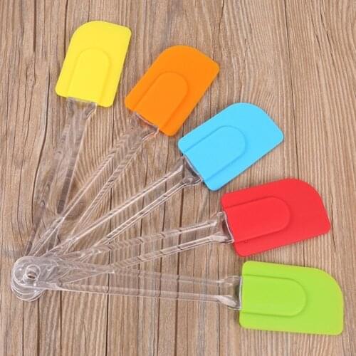 Kitchen Silicone Cream Butter Cake Spatula Mixing Heat Resistant Flexible Spatulas Cake Spatula Scraping Baking Scraper