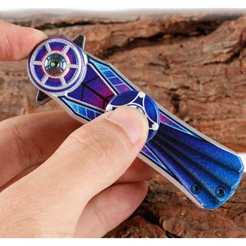 Folding Blade Knife Gyro Style Knife Outdoor Camping Hunting Knife Survival Knife Damascus Camping Pocket Knives Multi Tools