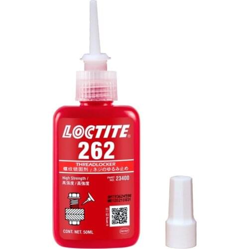 50ml loctite 262 thread locker high strength anaerobic rubber screw red