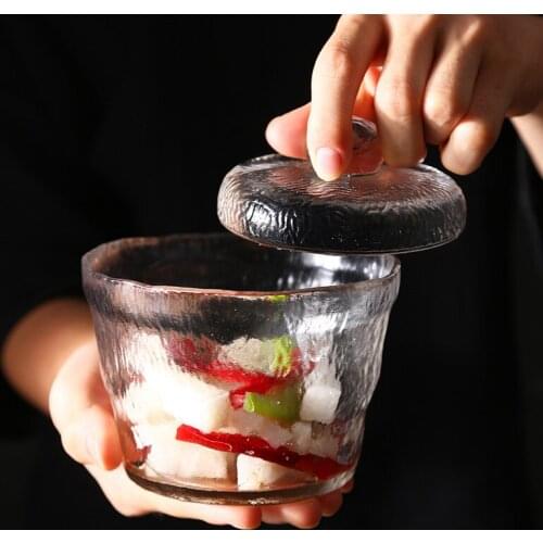 Japanese Thicken Transparent Glass Pickle Jars Korea Kimchi Jar Pickling Box Cabbage Fruit Pickled Container Kitchen Accessories