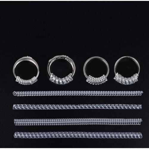 Jewelry Tools & Equipments 4pcs/set Spiral Based Ring Size Adjuster Guard Tightener Reducer Resizing Tool sale