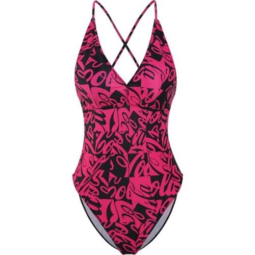 Womens Black Striped One Piece Swimsuit Sexy Triangle Push-ups V-Neck Halter High Waist Swimsuit Brazil Beach Swimsuit