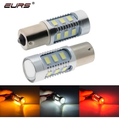 1Pcs 1156 BA15S P21W 1157 P21/5W BAY15D LED Car Tail Bulb Brake Lights Reverse Lamp Daytime Running Signal Light White Red Amber