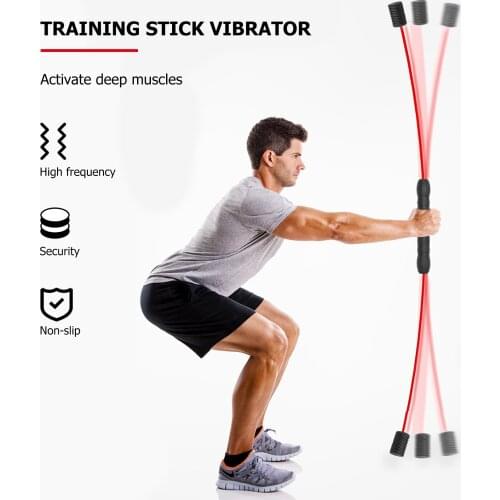 1PC Detachable Training Stick Fitness Exercise Elastic Stick Vibrating Replacement Flexi-bar Tremble Yoga Wand Multi-Function