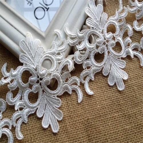 2 yards Wedding Bridal Venise Lace Venice Lace Trim Ivory For Veils Dress Jewelry Lace Trims