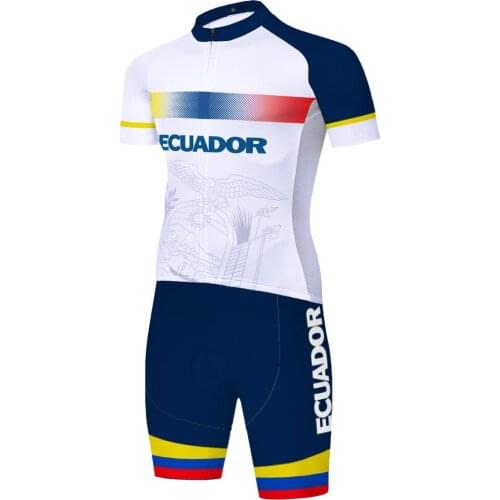 2021 Ecuador One Piece Skinsuit Mallots Ciclismo Hombre Completo Ciclismo Bike Jersey triathlon Cycling Jersey Ropa Ciclismo