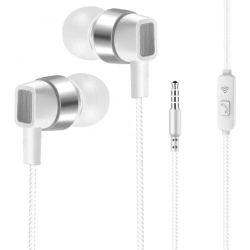 3.5mm general in-ear motion dual speaker double bass headset ring subwoofer headset composite dual dynamic