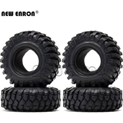4Pcs 96mm Wheel Tire 1.9 inch Soft Rubber Rc Tyre for RC Crawler Model Car 1/10 Rock Axial SCX10 TRX4 MST jimny Tamiya D90 D110