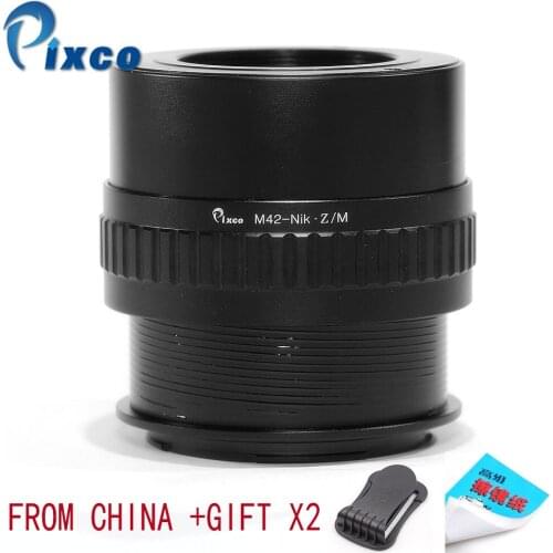 Pixco Lens Adapter for M42 -Nikon Z /M Adjustable Macro to Infinity Lens Adapter Suit For M42 Mount to Nikon Z6 Nikon Z7 Camera