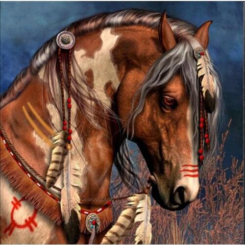 5D DIY Diamond Painting Animal Horse Cross Stitch Patterns Full Drill Resin Diamond Painting kits for Embroidery Home Decor