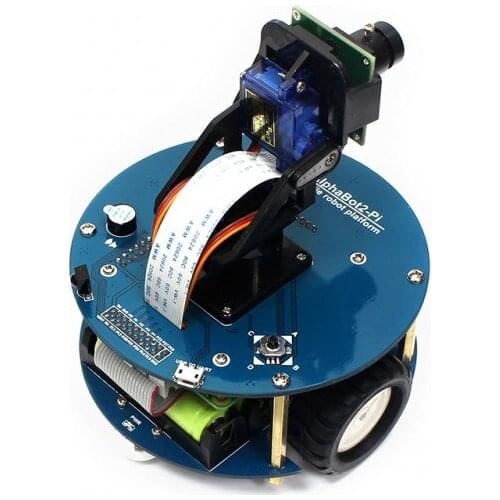AlphaBot2-Pi Kit For Raspberry Pi 3B/3B+/4B (no Pi) Including Line Tracking Bluetooth/WiFi Remote Control EU/US Power Adapter