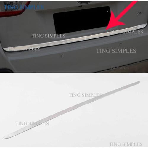 Auto Accessory Rear Tail Trunk Door Lid Cover Trim For Subaru XV Crosstrek 2017 2018 2019 2020 Stainless Steel car styling
