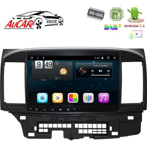 Android 7.1 10.1" Car DVD Player GPS Navigation system for MITSUBISHI Lancer 2007-2016 Bluetooth GPS Radio WIFI 4G Stereo
