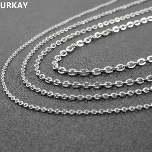 1.5/2/2.5/3mm Customizes O Chain For Men & Women, Stainless Steel Chain Necklace,Fashion Jewelry Accessories 40-90cm