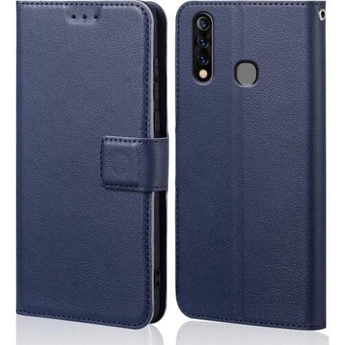 For coque Vivo Y19 case Wallet Flip Leather & silicone back Skin stand capa for Vivo Y19 cover phone funda pouch bag