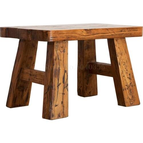Household wooden stool solid wood shoes low stool square small bench sofa stool fashion creative childrens stool