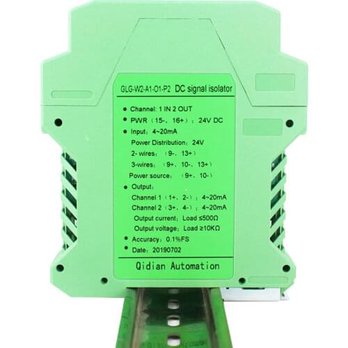 GLG 4-20mA Analog Signal Isolator Isolation 0-10V DC Isolated Signal Converter Signal Iaolator