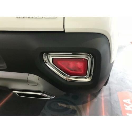 Chrome Rear Fog Light lamp frame Cover Trim 2pcs For Kia Sportage R 2018 2019