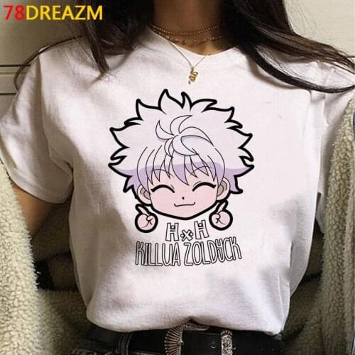 Hunter x Hunter Hisoka Killua summer top men harajuku kawaii aesthetic plus size clothes t shirt aesthetic