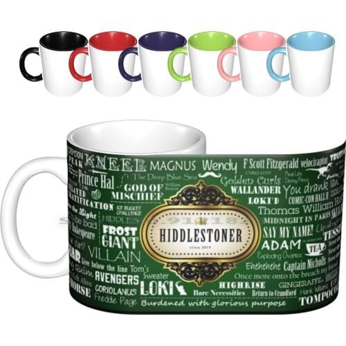 Hiddlestoner Mug-Tom Hiddleston ( Green ) Ceramic Mugs Coffee Cups Milk Tea Mug Hiddlestoner Tom Hiddleston Creative Trending