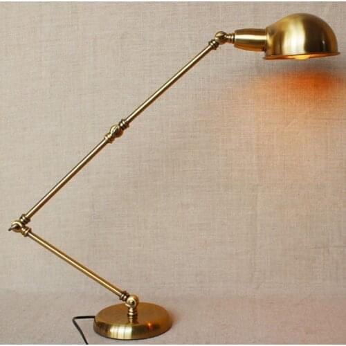 Metal Adjustable Loft Style Industrail Vintage LED Desk Lamp Simple Table Lamp For Cafe Study Room Bar Light Luminaria De Mesa